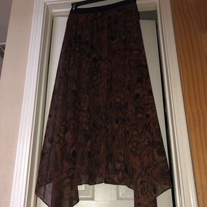 Nicole Richie Long Boho Skirt